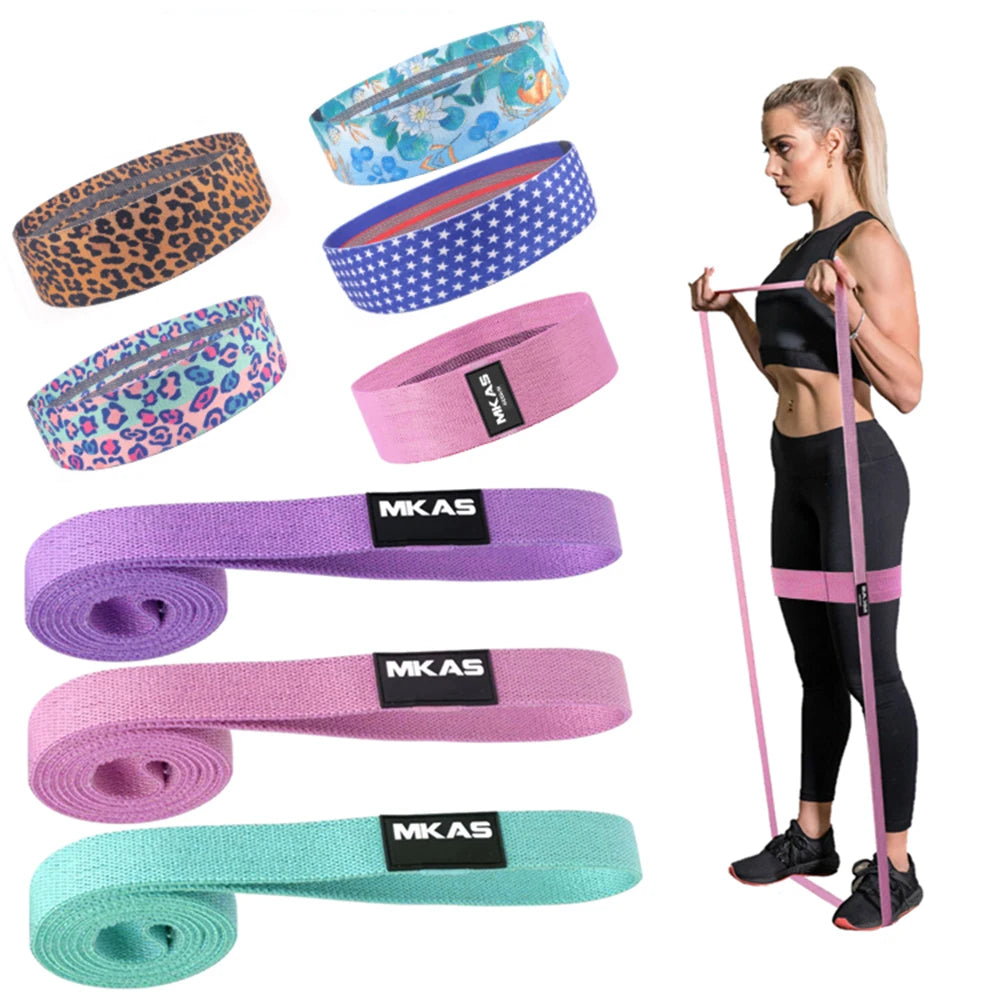 Long Booty Band Hip Circle Loop Resistance Band Workout Exercise for Legs Thigh Glute Butt Squat Non-slip Design