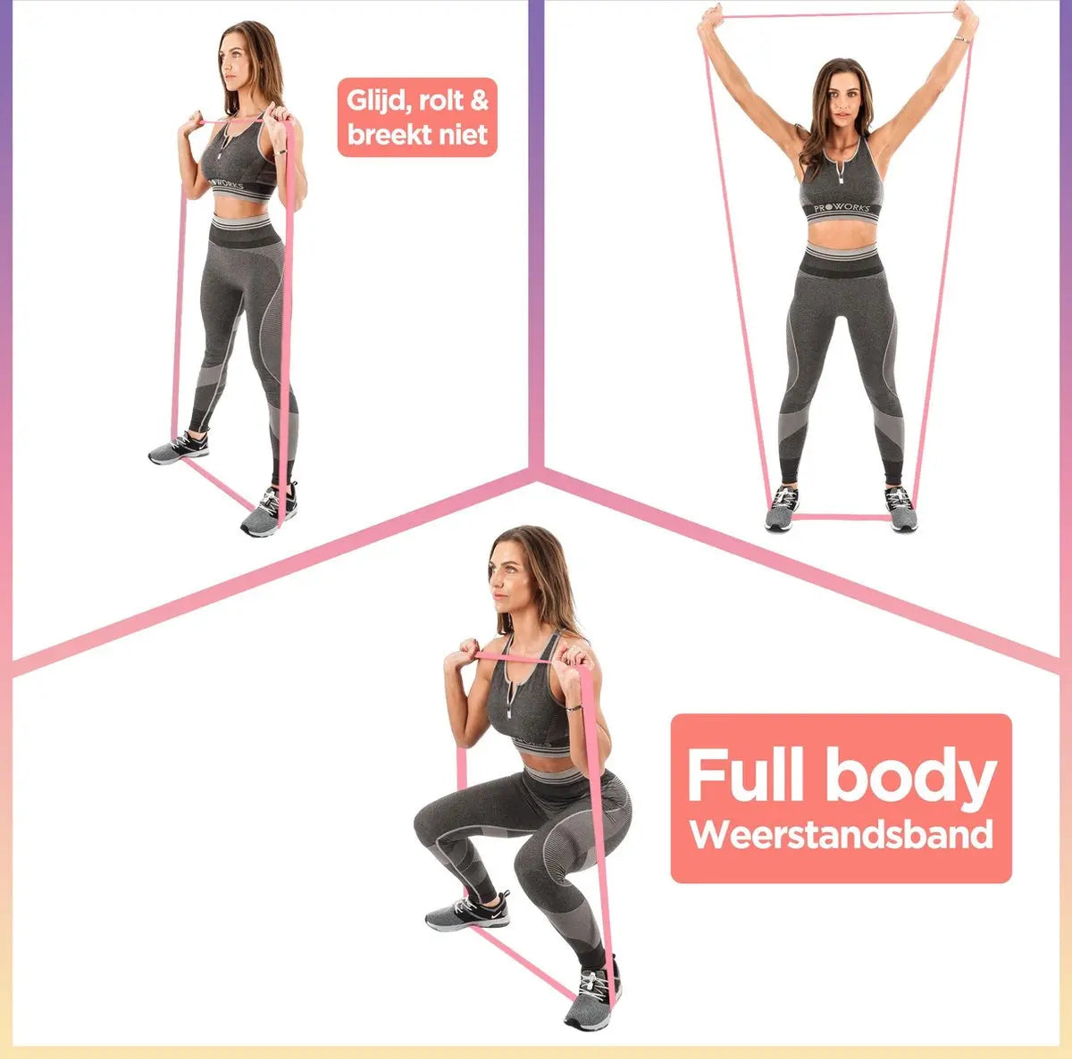 Long Booty Band Hip Circle Loop Resistance Band Workout Exercise for Legs Thigh Glute Butt Squat Non-slip Design